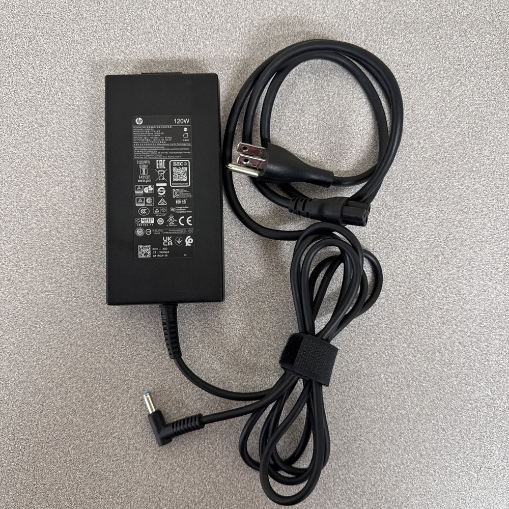 HP 120W BLUE TIP AC Adapter TPN-LA18 L41423-002 L41856-001